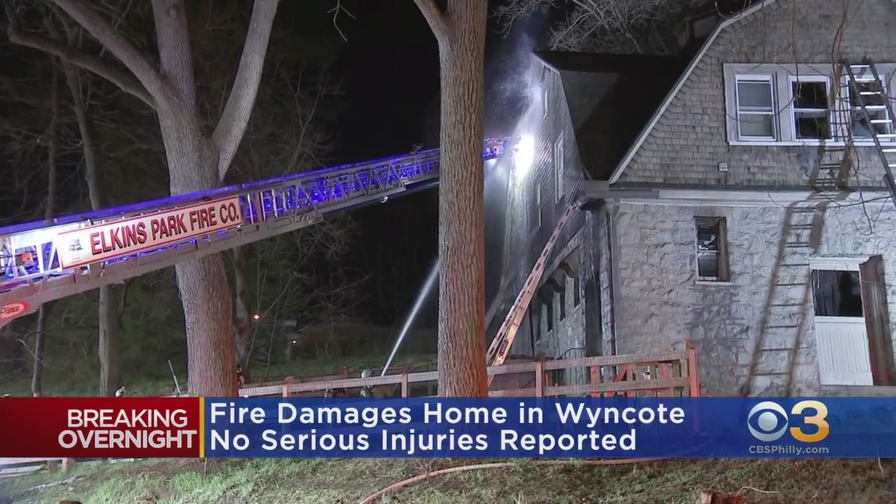 Massive Fire Damages Home In Wyncote