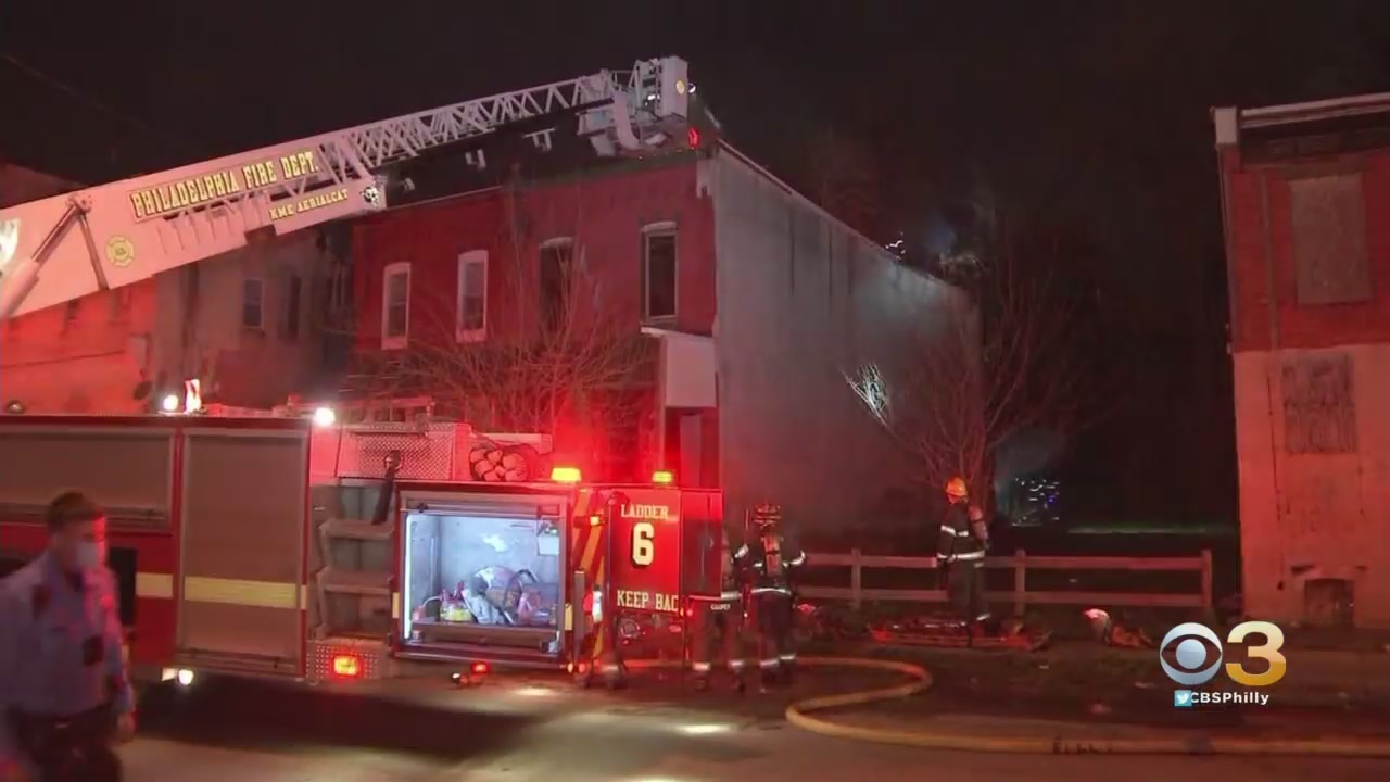 Firefighters Rush To Battle House Fire In Powelton