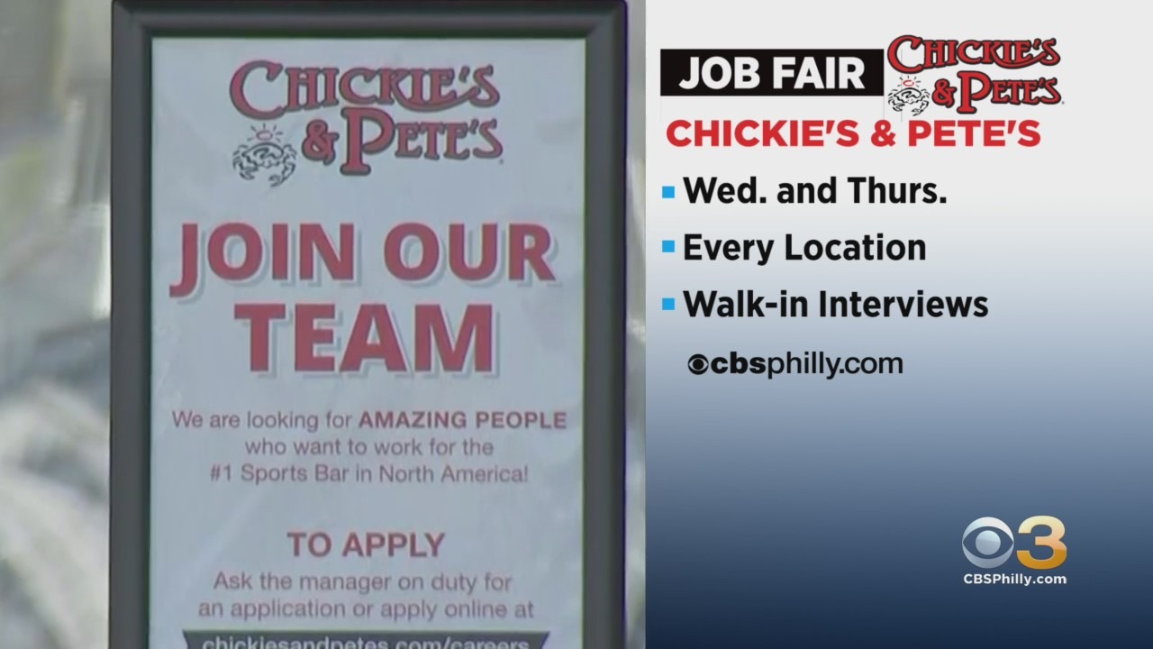 Chickie's & Pete's Holding Two-Day Job Fair