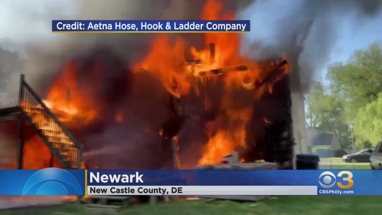 Flames Destroy Home In New Castle County 