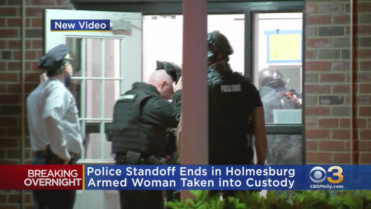 Police Standoff Ends In Holmesburg With Armed Woman Taken Into Custody