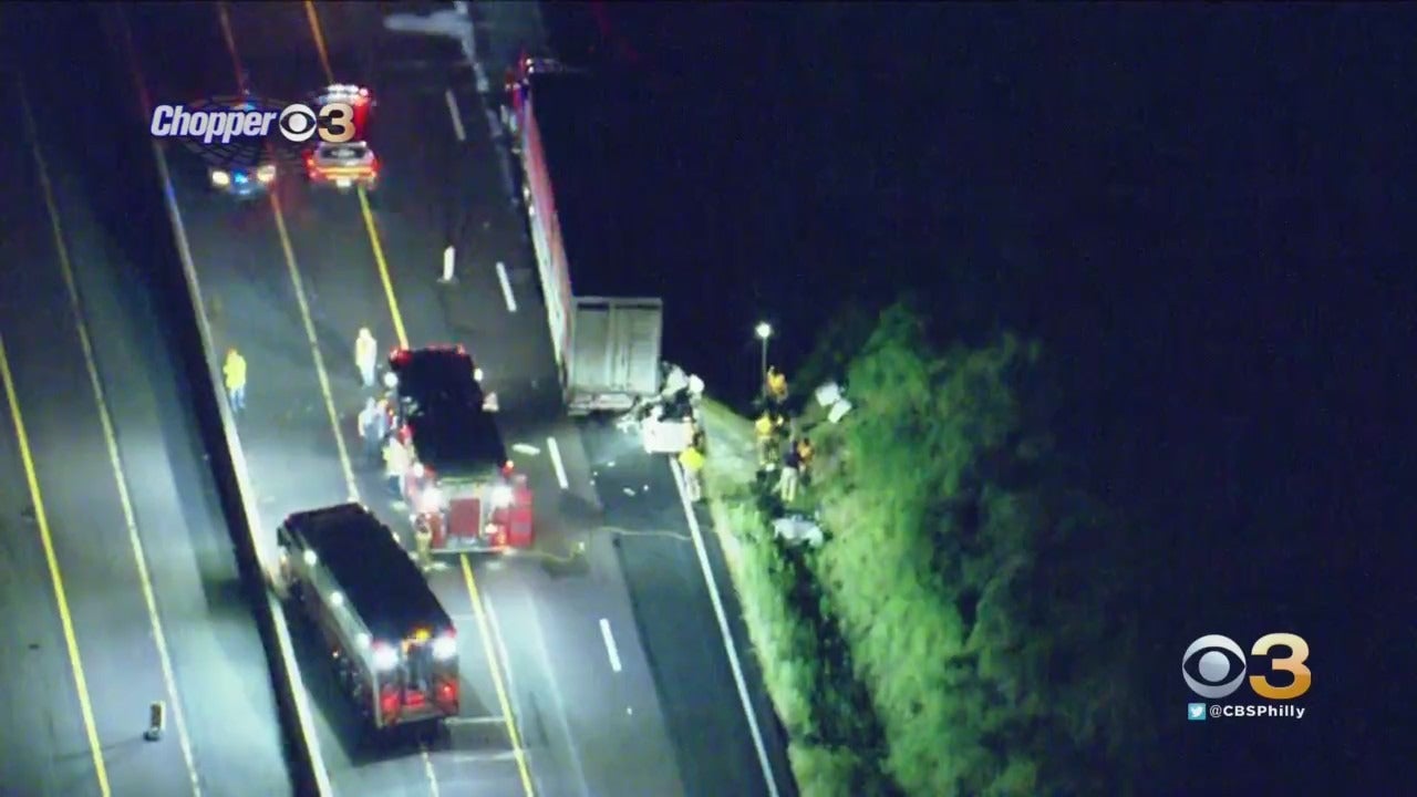 1 Injured After Car Becomes Wedged Under Tractor-Trailer In Sellersville, Bucks County