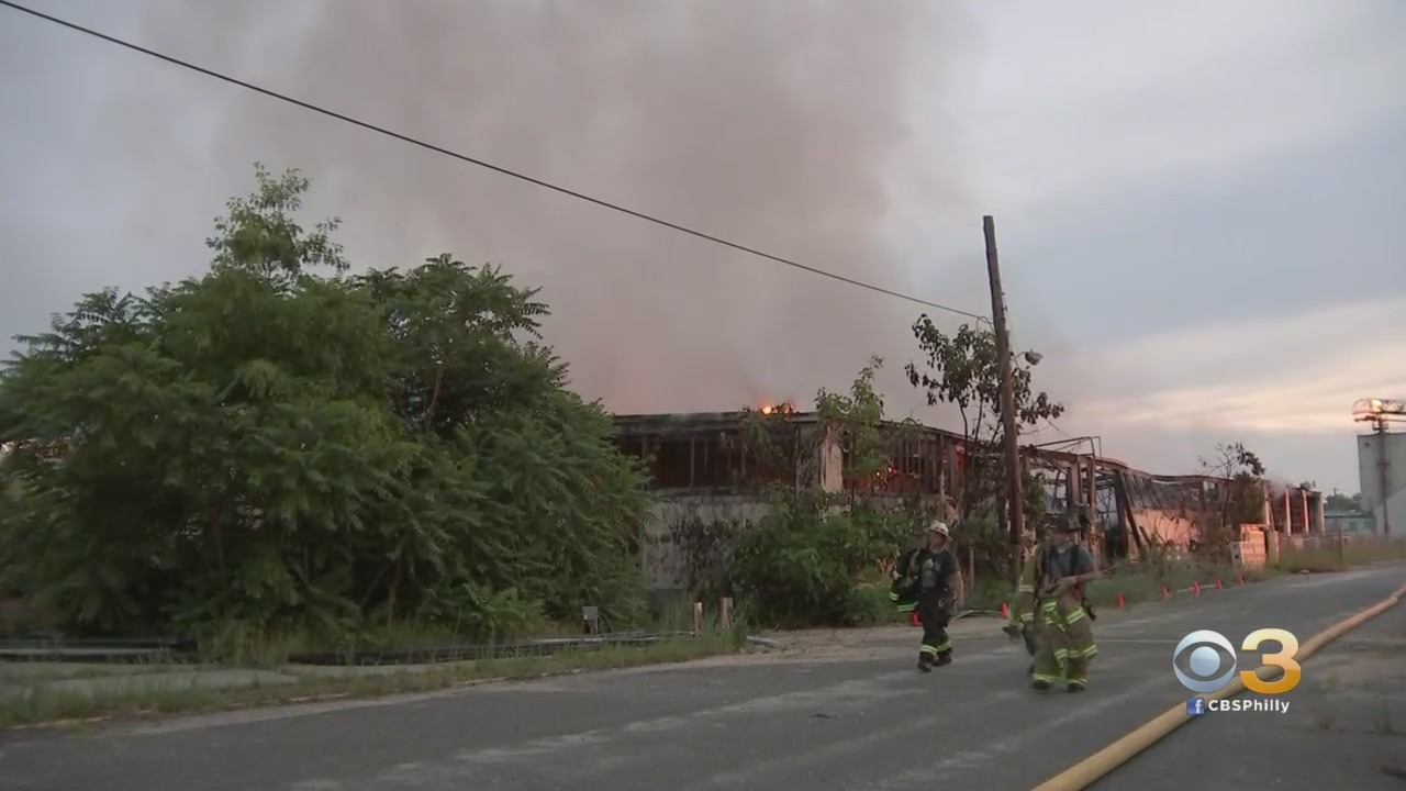 Firefighters Battle 2-Alarm Warehouse Fire At Former Glass Factory In Millville