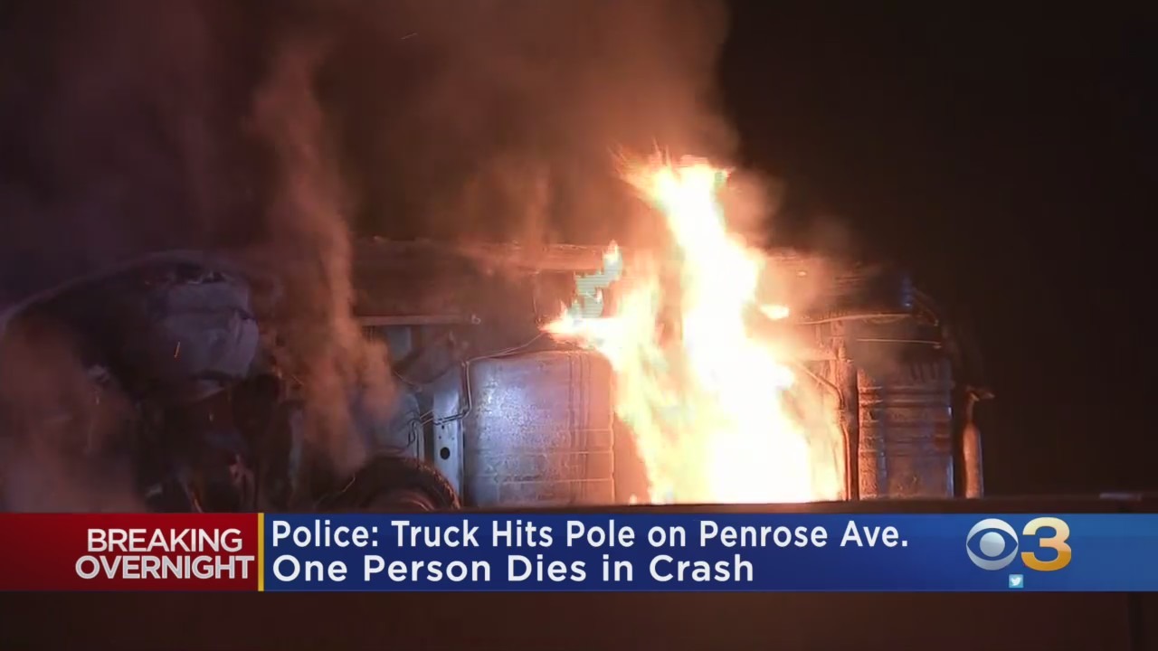 Man Killed After Ejected From Truck In Fiery South Philadelphia Crash