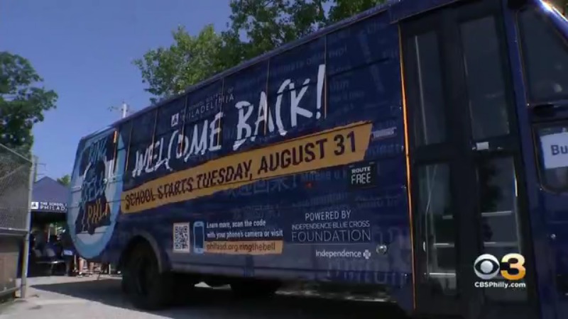 School District Of Philadelphia Begins 31-Stop 'Back-To-School Bus Tour'
