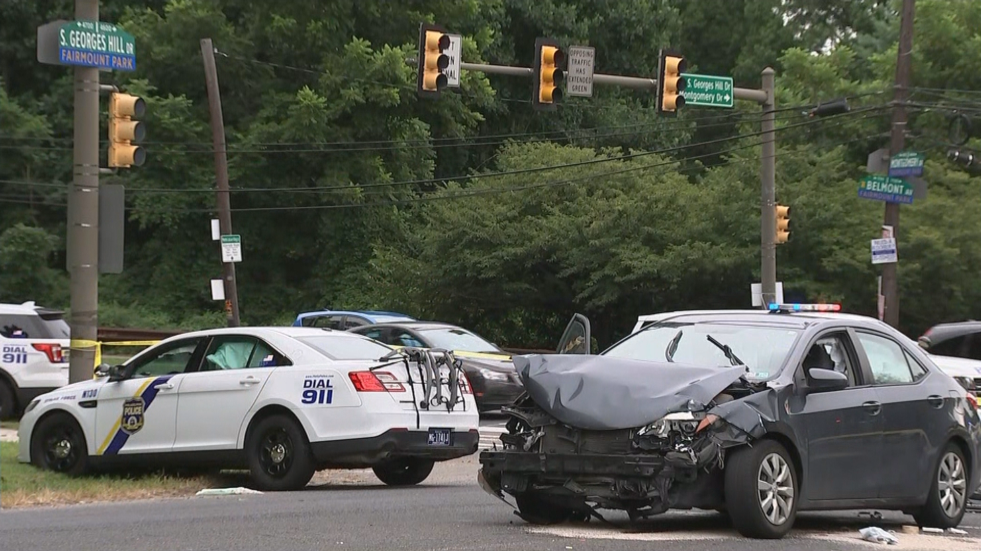 Philadelphia Police Officer Injured In Crash In Fairmount Park
