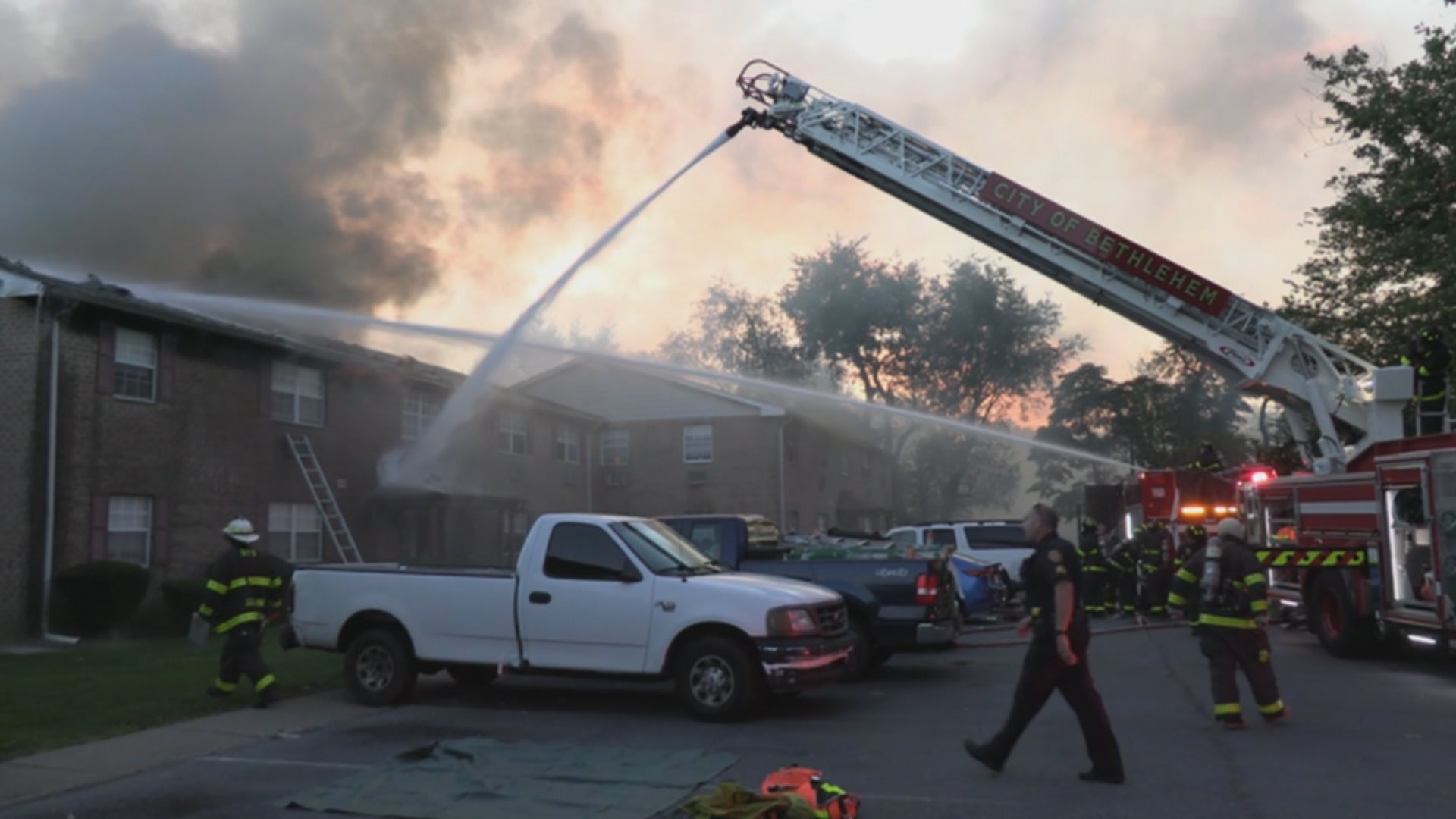 Bethlehem 2 Alarm Fire Displaces Residents