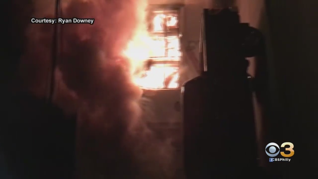 Cell Phone Video Shows 2-Alarm Fire At Former Family Center In Camden 