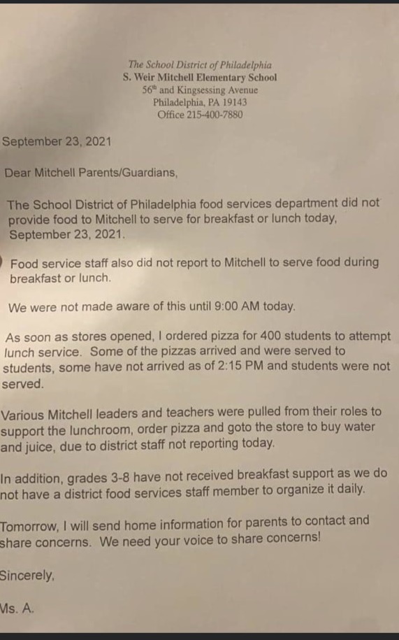 Some Students At Mitchell Elementary School Not Fed School Breakfast, Lunch Due To Staff Shortages