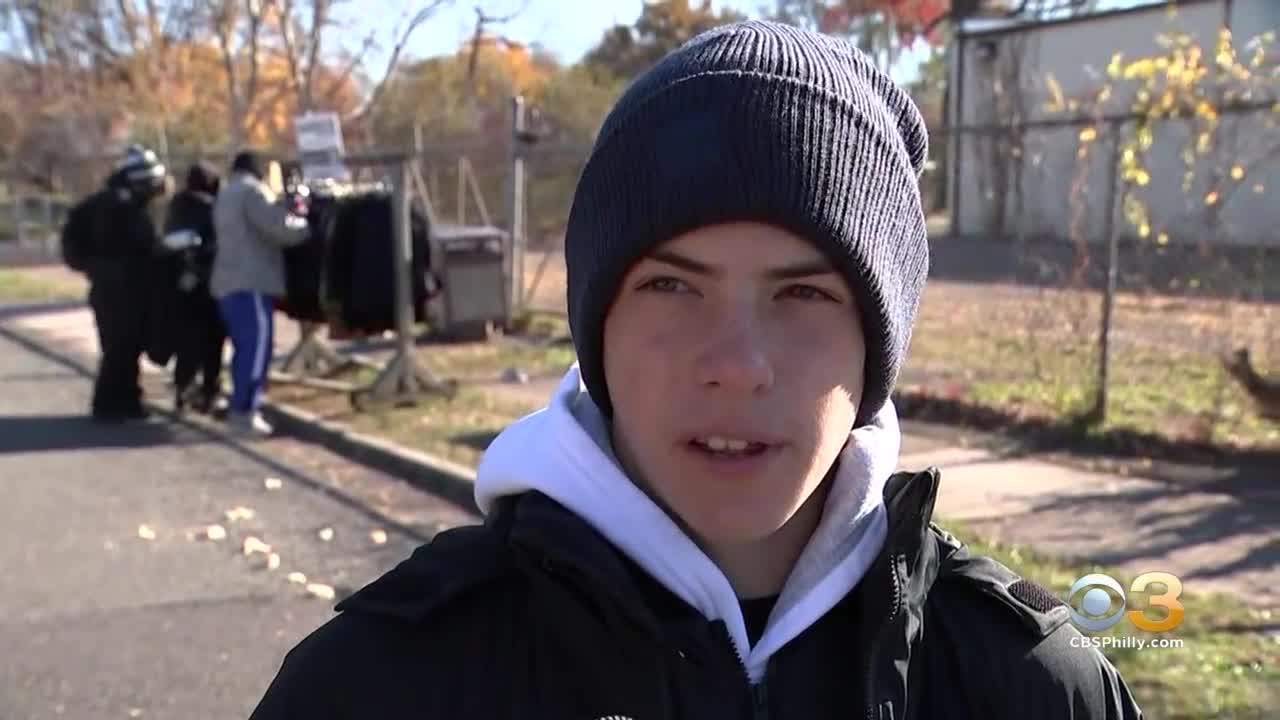 12-Year-Old Sandro Helping Less At Trenton Area Soup Kitchen CBS Philadelphia