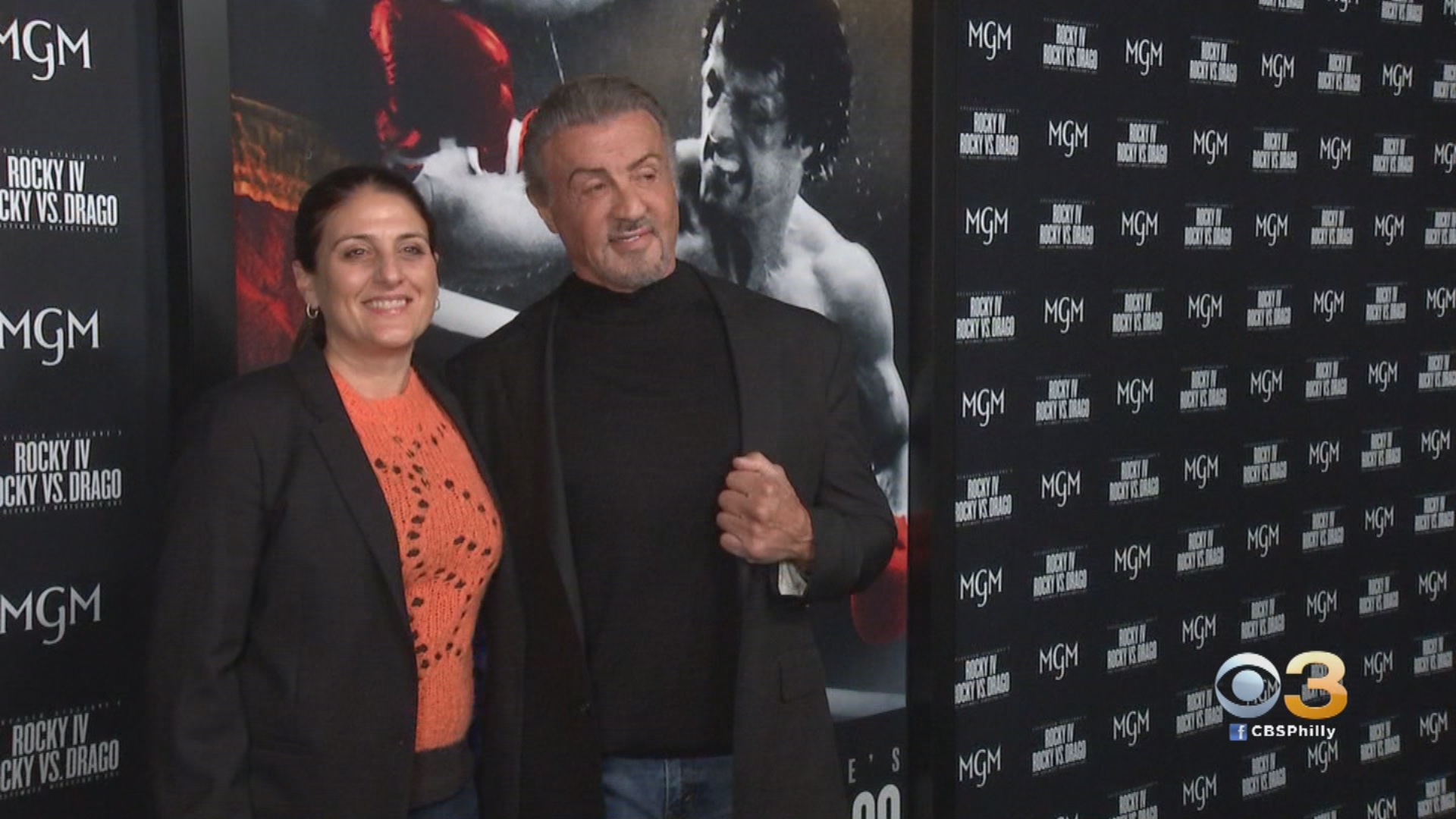 Sylvester Stallone, Burt Young Attend 'Rocky IV' Director's Cut At Philadelphia Film Center