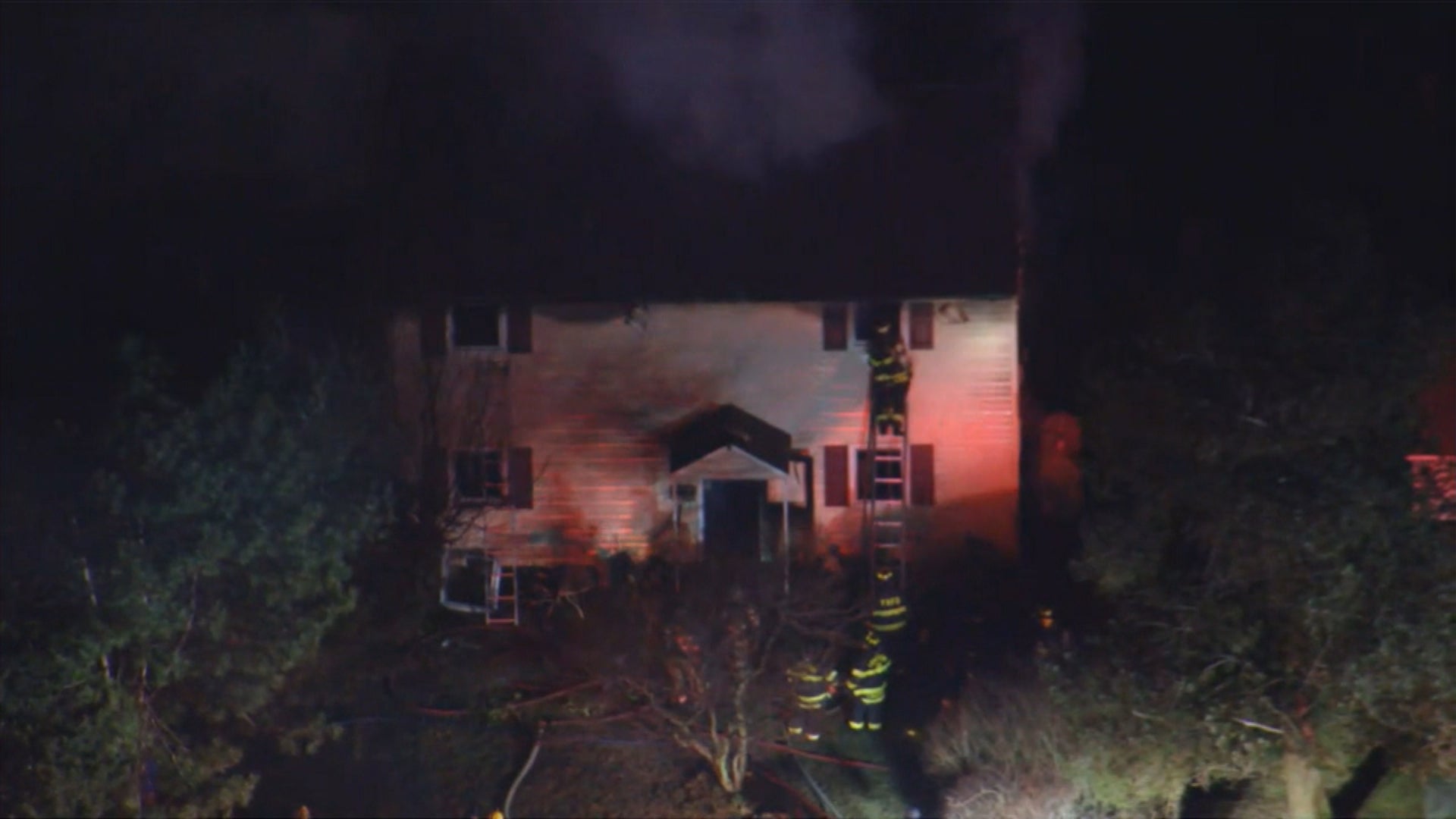 Crews Battle House Fire In Levittown, Bucks County