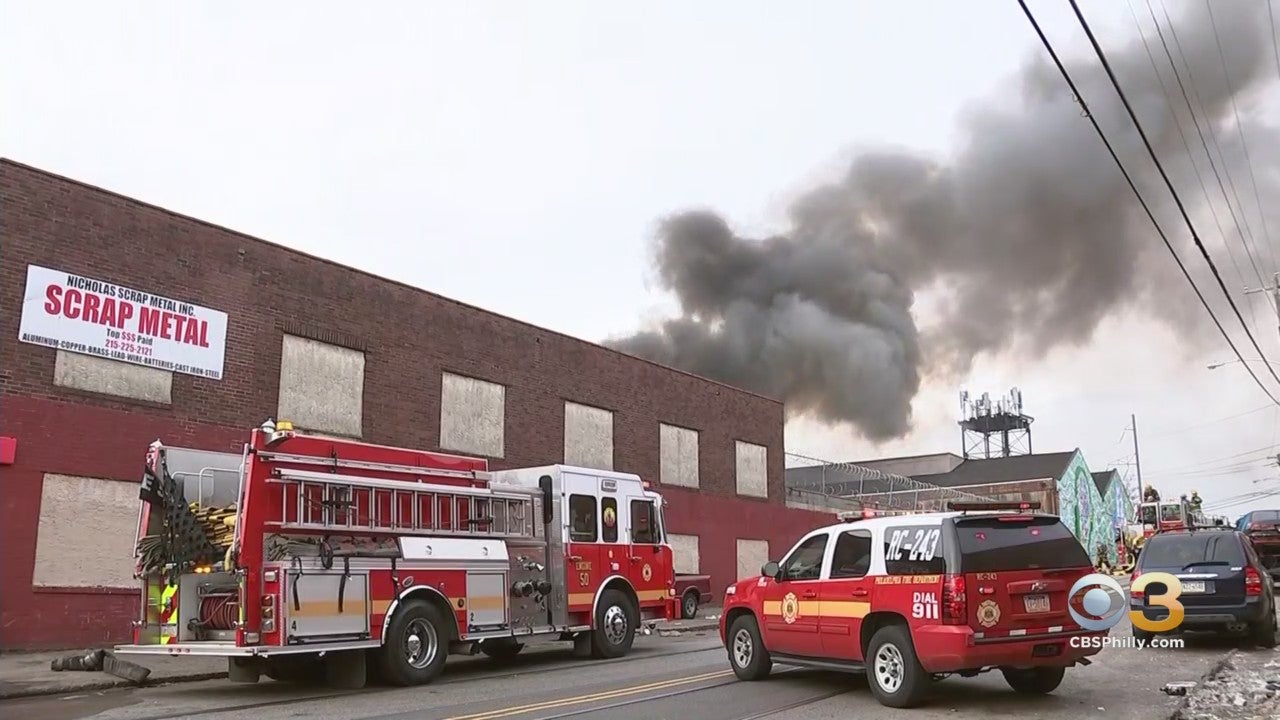 Crews Place Scrapyard Fire In Hunting Park Under Control