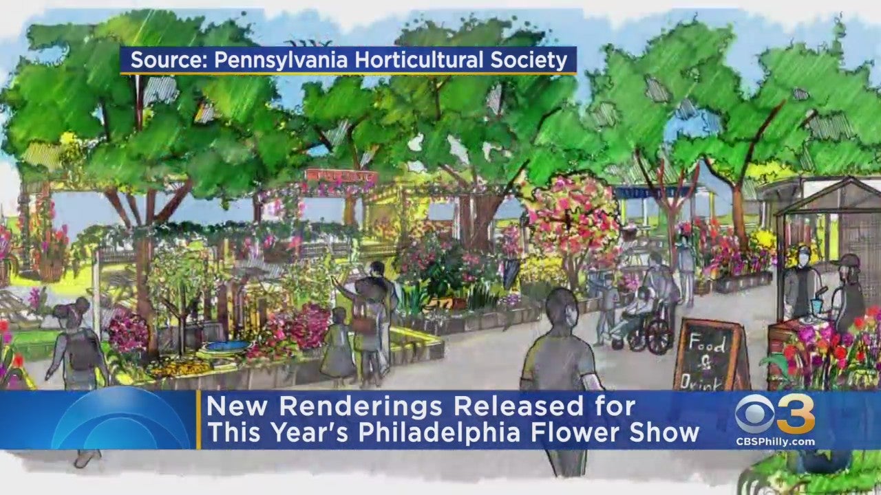 New Renderings Released For 2022 Philadelphia Flower Show 'In Full Bloom"