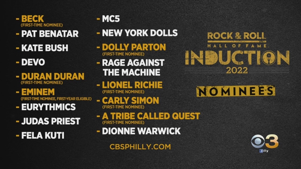 Rock & Roll Hall Of Fame 2022 Induction Nominees Include A Tribe Called  Quest, Eminem, Dolly Parton, Lionel Richie - CBS Philadelphia