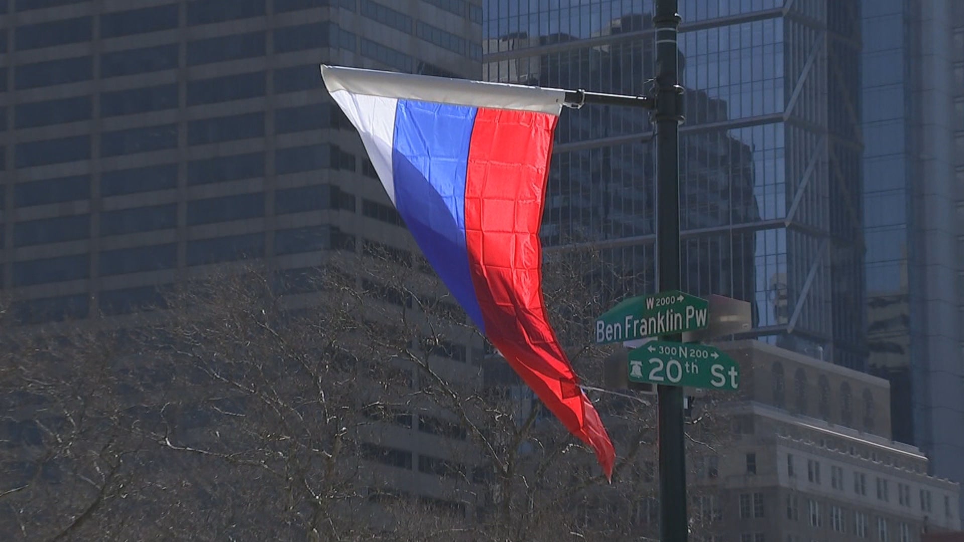 The Russian flag keeps getting stolen from the parkway. Now there's a  petition to officially remove it.