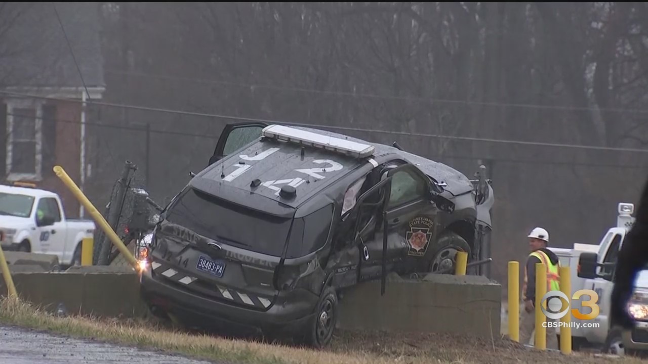 Crash Involving Pennsylvania State Police SUV Leaves 2 Officers Injured In Lower Oxford, Chester County