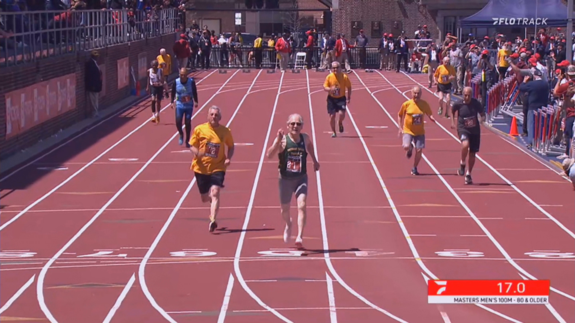 85-Year-Old La Salle Professor Josh Buch Finishes In 4th Place At 100-Meter Dash For Runners 80-Or-Older At Penn Relays
