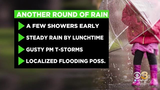 Philadelphia Weather: Steady Rain, Thunderstorms On Thursday Expected To Cause Messy Commutes