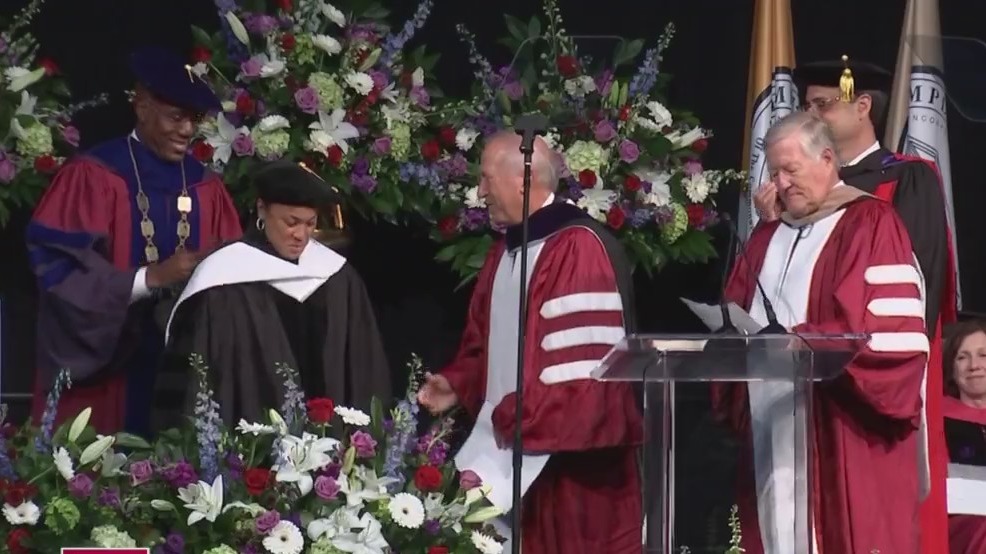 Temple University Holds First In-Person Graduation Since 2019; Dawn Staley Receives Honorary Degrees After Serving As Commencement Speaker