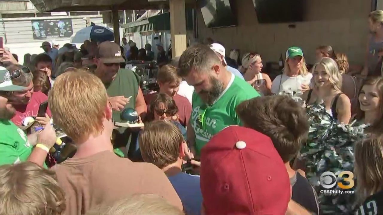 Philadelphia Eagles Jason Kelce hosts celebrity bartending bash at