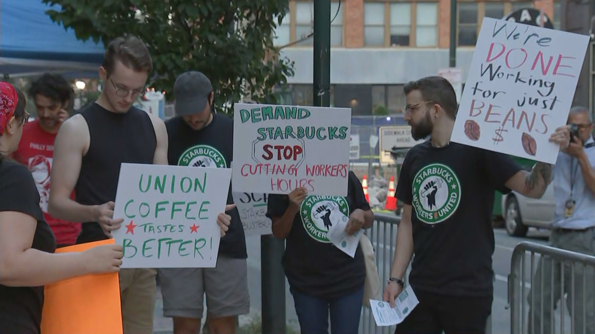 Starbucks Employees At Center City Location Go On 24 Hour Strike CBS