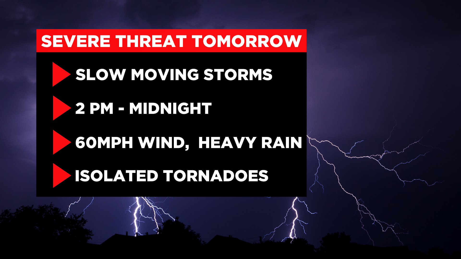 Philadelphia Weather: Severe Storms Could Bring Damaging Winds, Downpours, Isolated Tornadoes On Monday