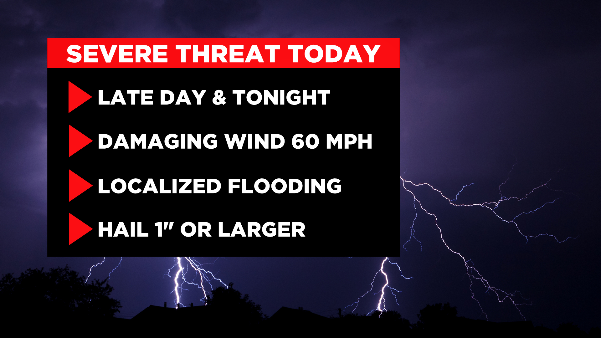 Severe Thunderstorm Potential Later Tonight