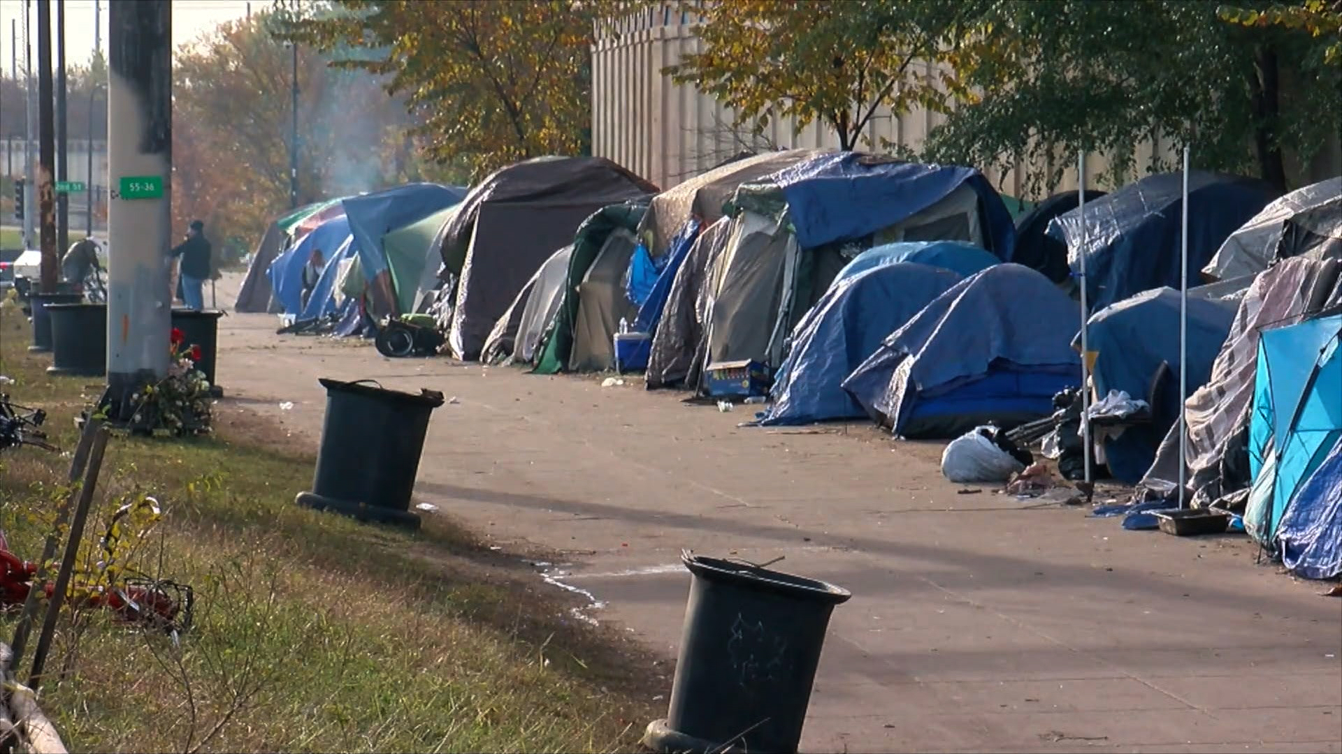 Safety Fence Installed Next To Minneapolis Homeless Camp CBS Minnesota