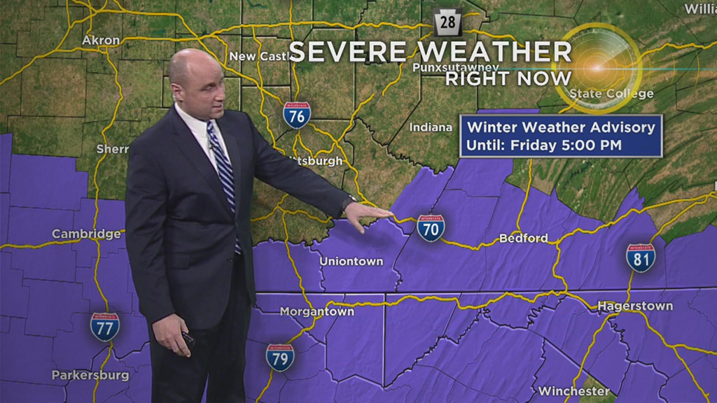 Pittsburgh Weather Winter Weather Advisory Issued For Southern
