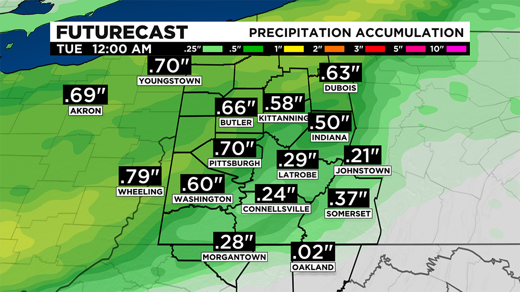 Pittsburgh Weather Soaking Rain Making Its Way Into Western Pa. CBS