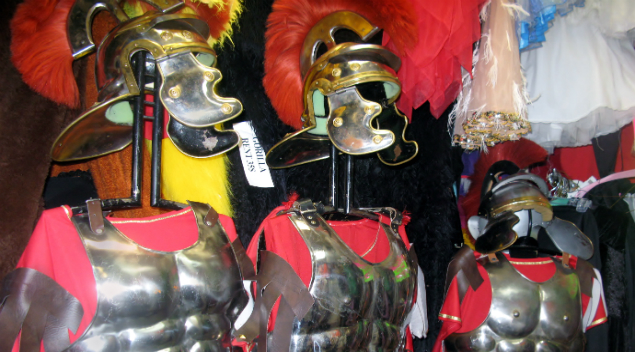 Gladiator costumes at Decades Costumes (Credit, Valerie Heimerich)