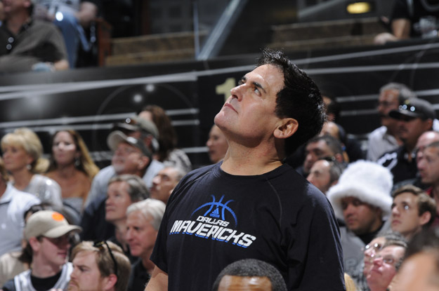 SAN ANTONIO, TX - MAY 4: Owner Mark Cuban of the Dallas Mavericks looks on against the San Antonio Spurs in Game Seven of the Western Conference Quarterfinals during the 2014 NBA Playoffs on MAY 4, 2014 at the AT&T Center in San Antonio, Texas. 