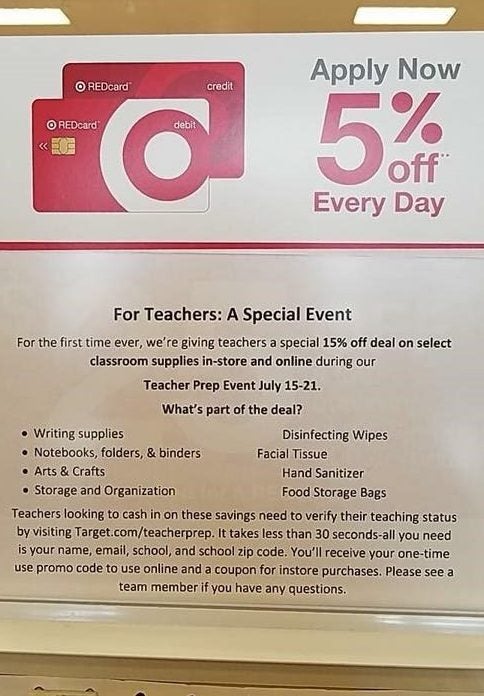 Target 15 percent off coupon