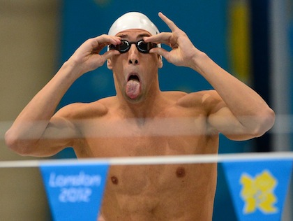 US swimmer Michael Phelps prepares for t