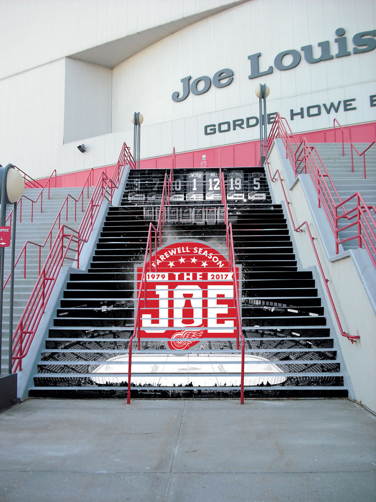 Red Wings To Transform Joe Louis Arena Stairs With Farewell