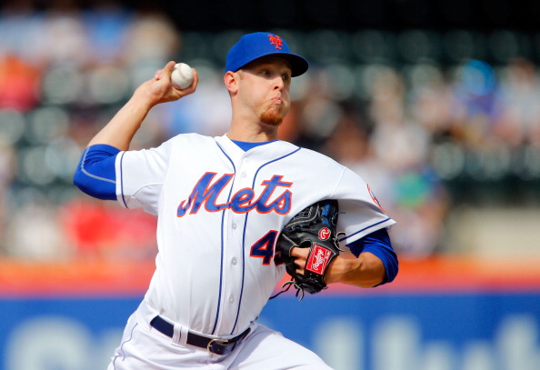 NEW YORK, NY - JUNE 14:  Zack Wheeler #45 of the New York Mets pitches in the first inning against the San Diego Padres at Citi Field on June 14, 2014 in the Flushing neighborhood of the Queens borough of New York City.  (Photo by Jim McIsaac/Getty Images)