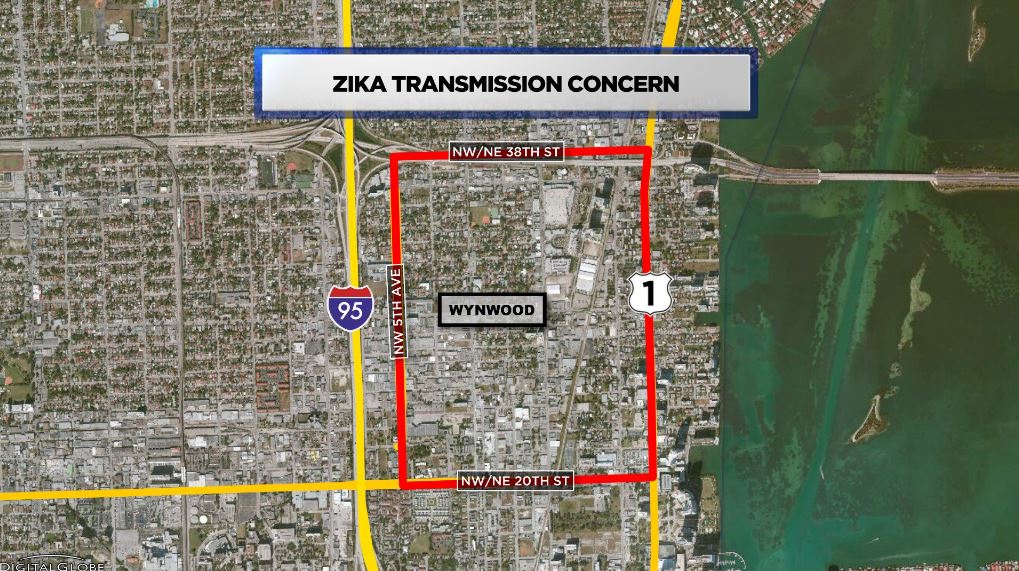 Florida Map - Zika Transmission
