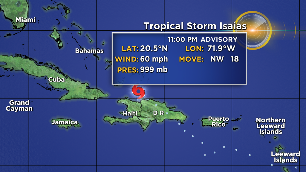 Tracking The Tropics Tropical Storm Isaias Forecast To Become Hurricane By Friday Night 9094