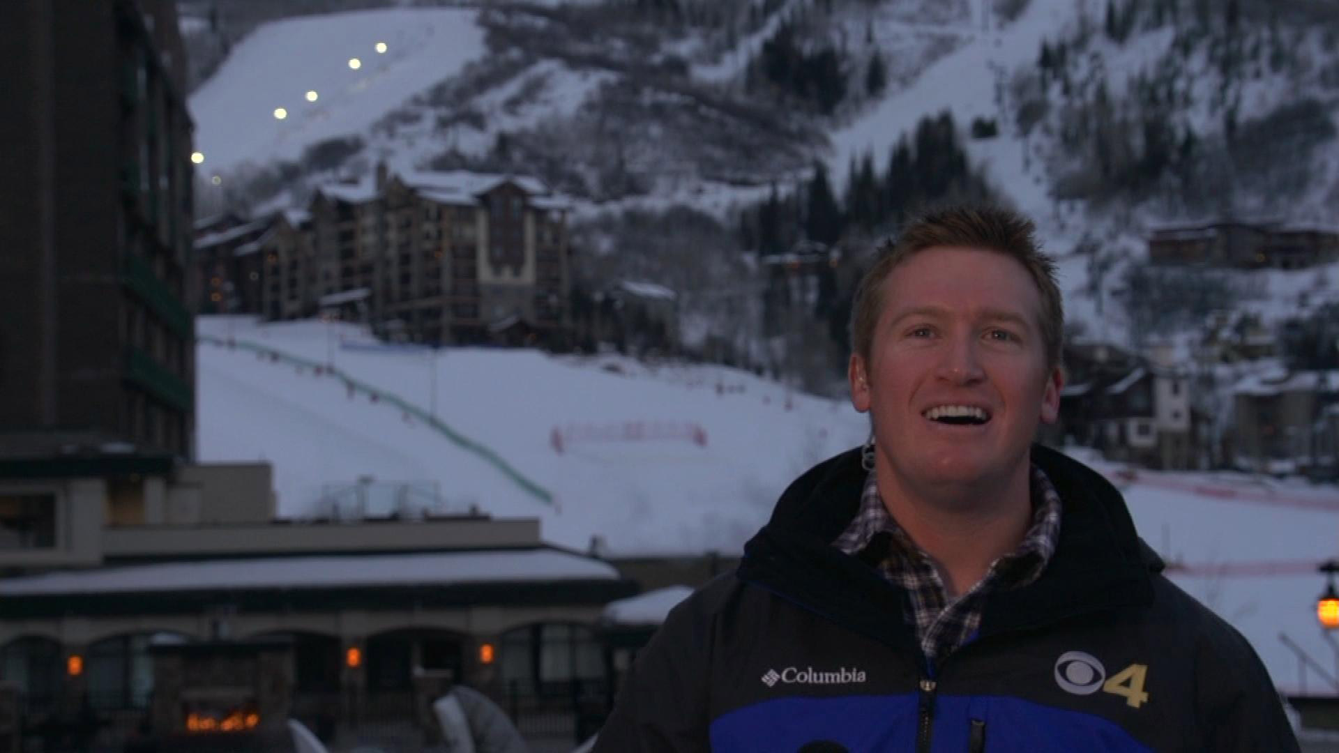 CBS4's Justin McHeffey reported live from Steamboat on Jan. 19, 2015. (credit: CBS)