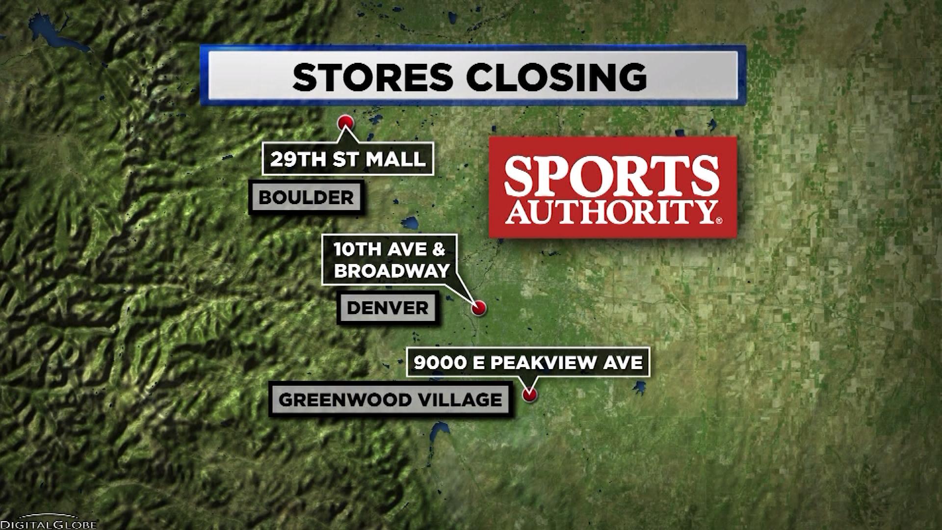 SPORTS AUTHORTY CLOSINGS map