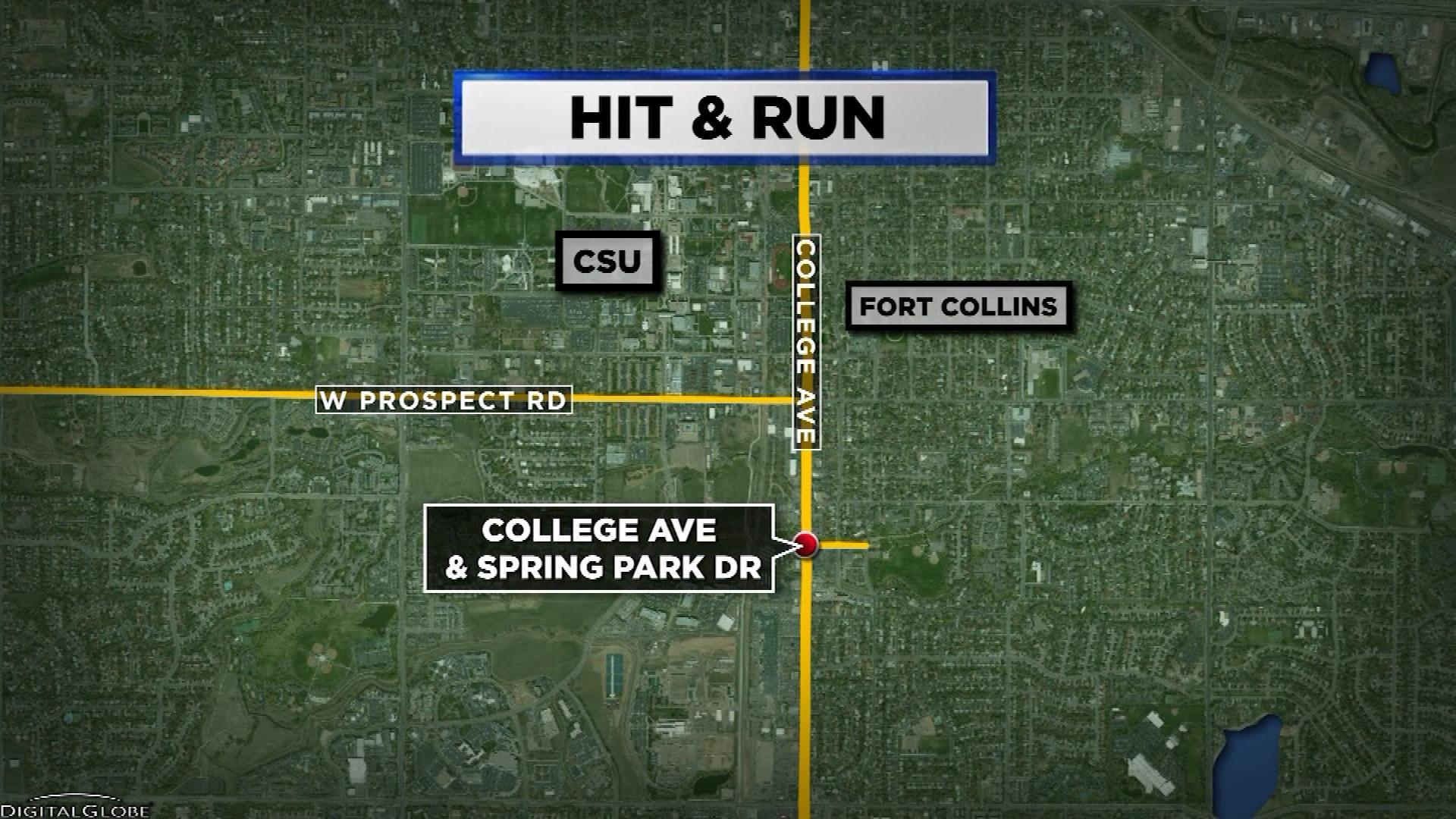 FORT COLLINS HIT AND RUN map