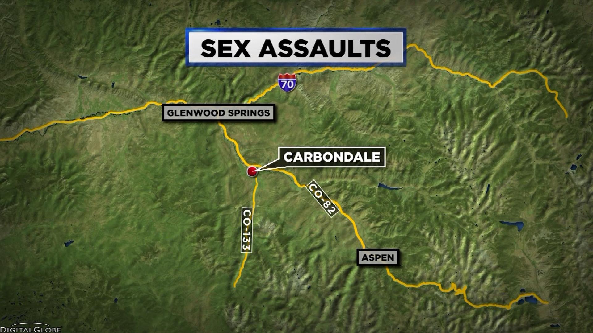 CARBONDALE SEX ASSAULTS map