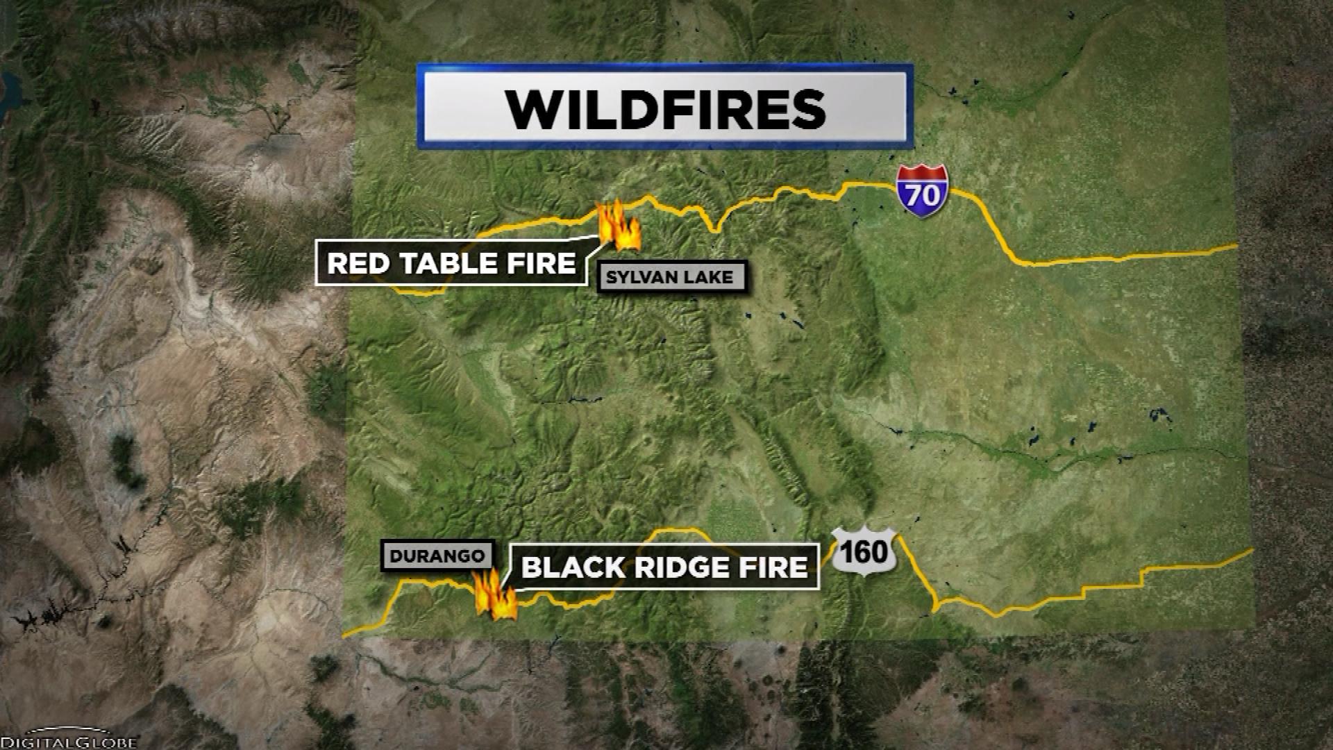 Red Table Fire, Black Ridge Fire