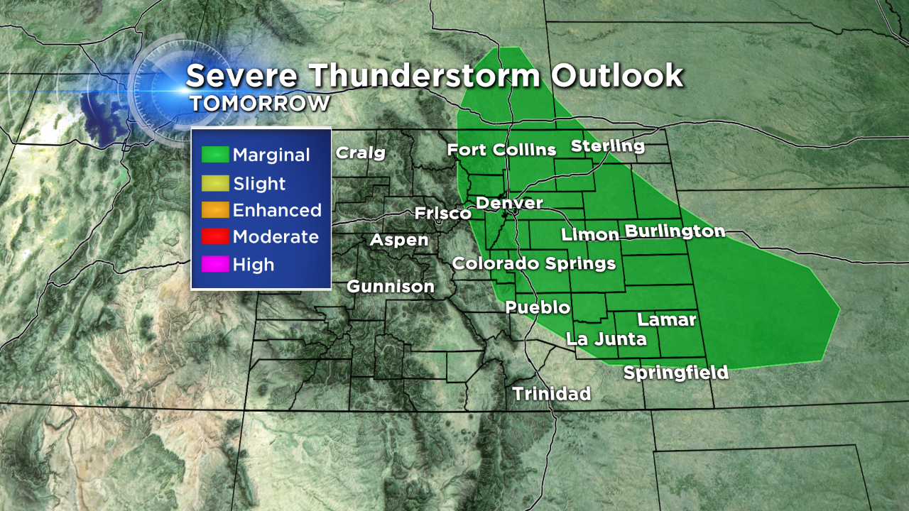 Severe Weather Outlook Tomorrow