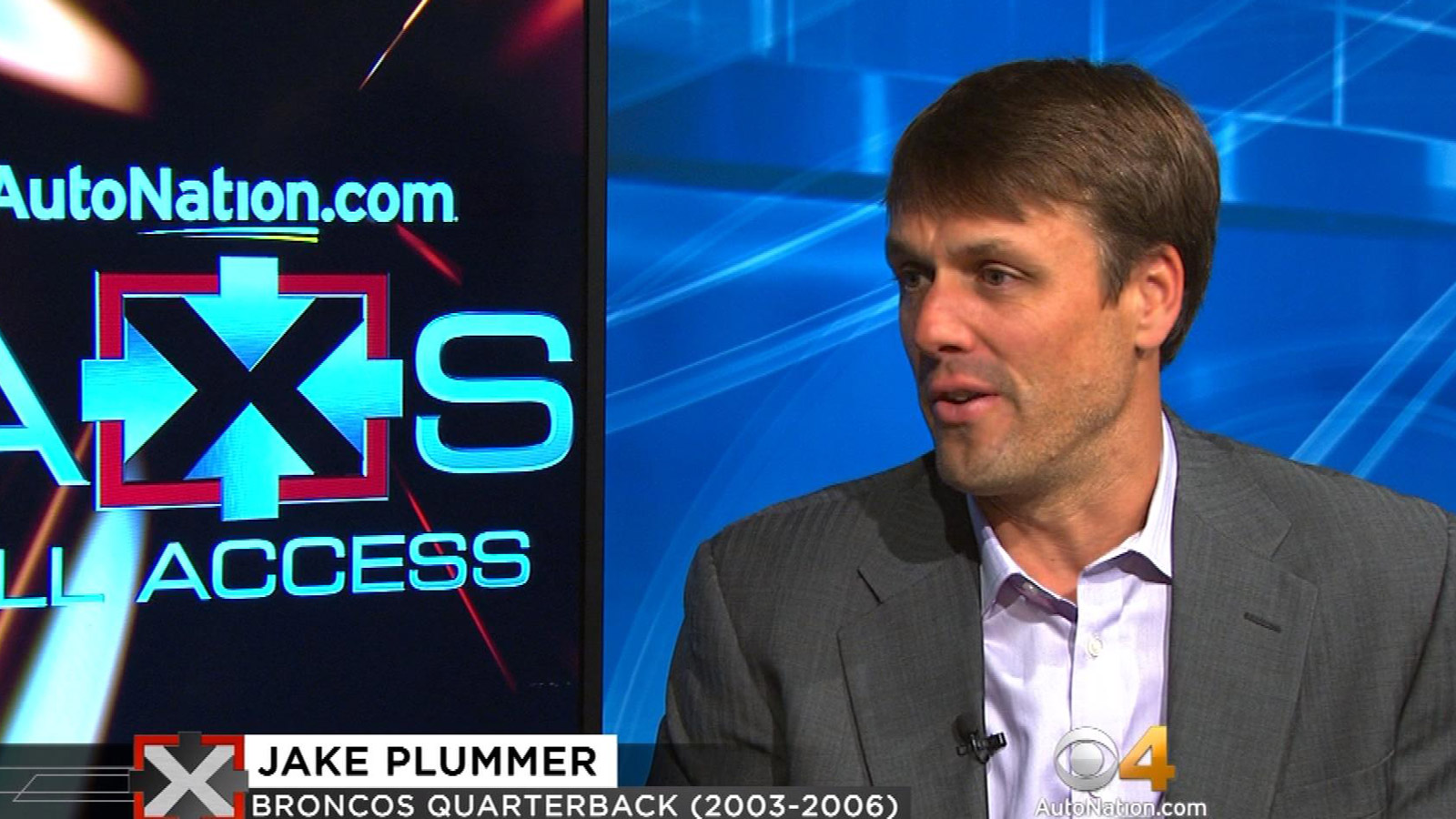 Former Broncos quarterback Jake Plummer on CBS4's All Access (credit: CBS)