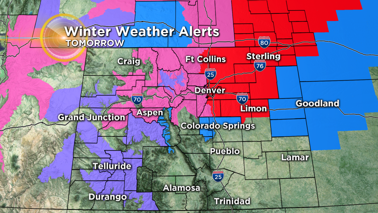 Denver Weather 60Degree Drop In 36 Hours With Heavy Snow On The Way