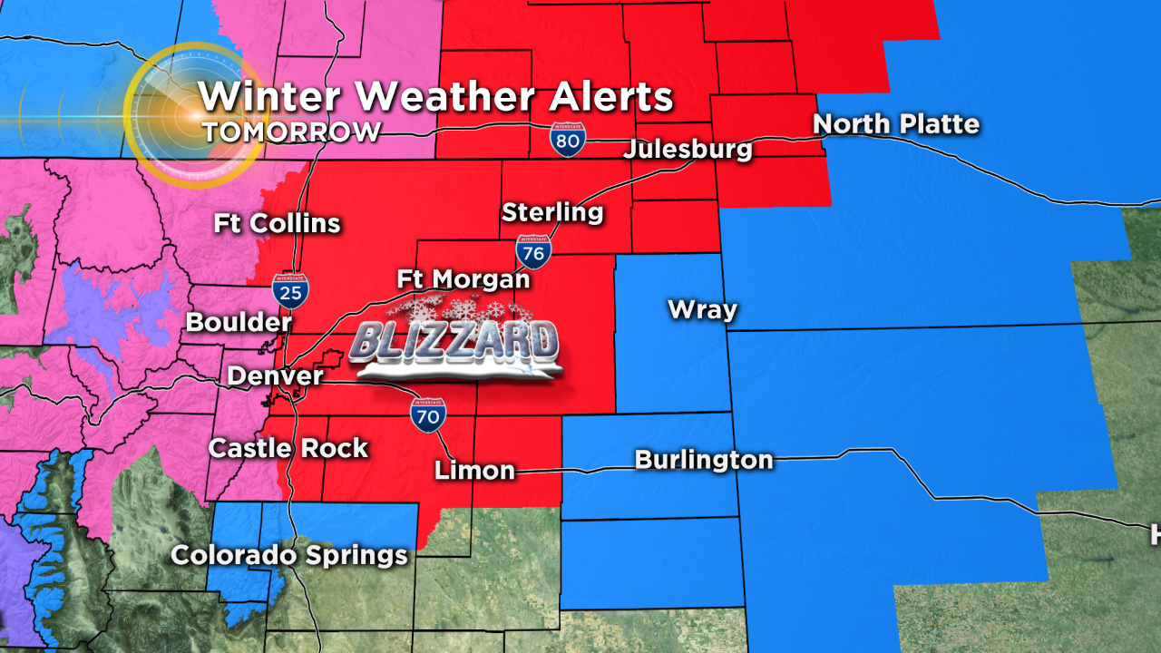 Denver Weather 60Degree Drop In 36 Hours With Heavy Snow On The Way