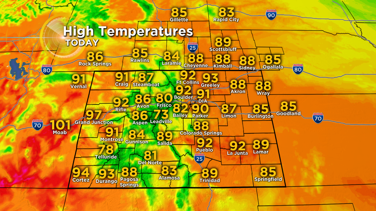 Denver Weather: Hot Weather Returns, Record Heat For Labor Day - CBS