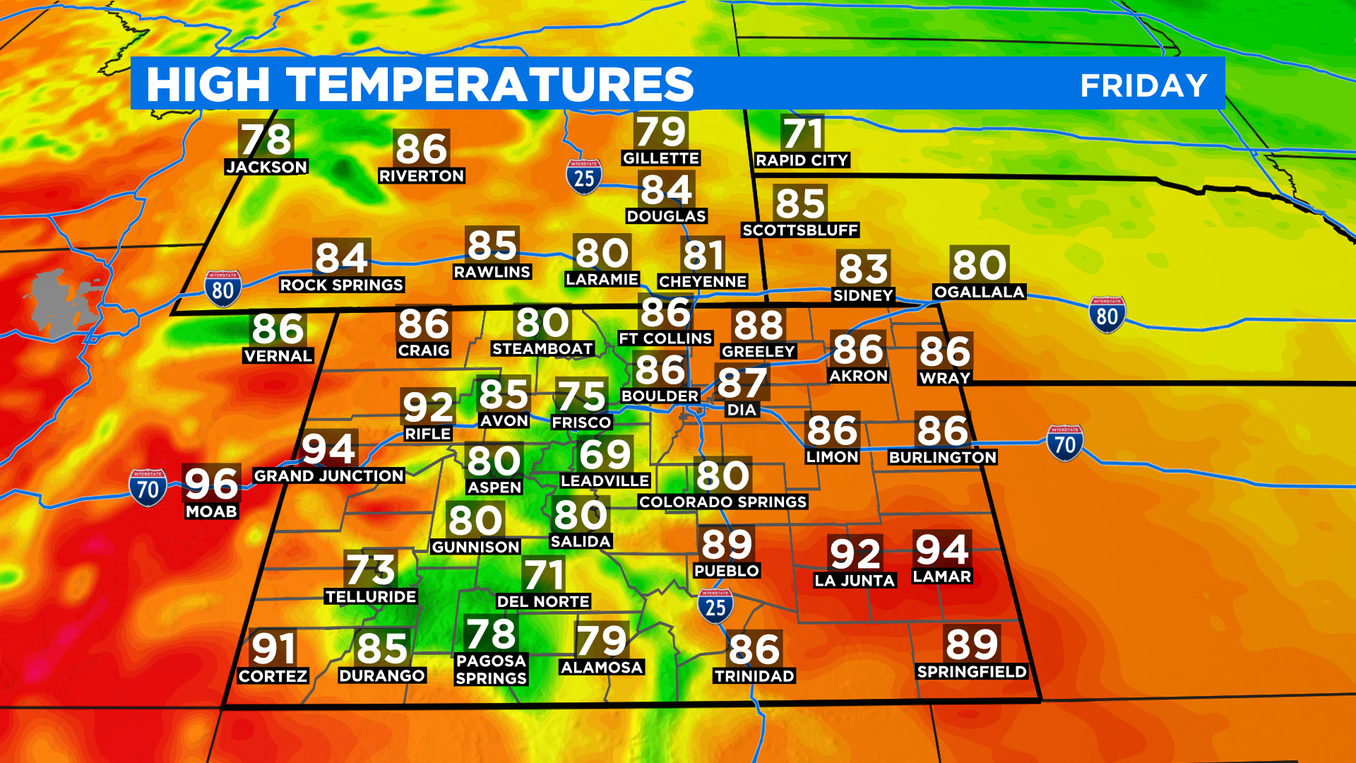 Colorado Weather: Very Warm Weekend Ahead With Scattered Storms Each ...